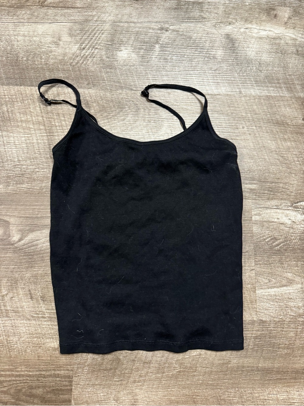 Zara Black Ribbed Tank Top Size Medium